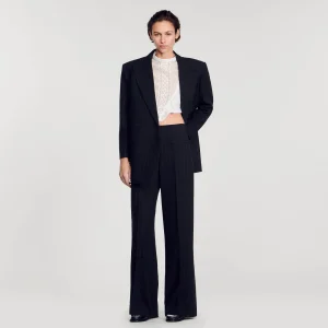 Trajes<Sandro Paris Pantalon Ancho