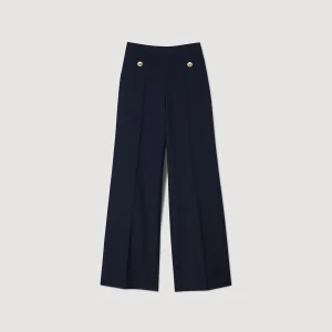 Trajes<Sandro Paris Pantalon Ancho