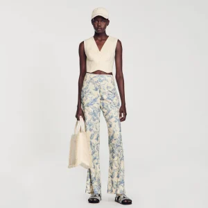 Conjuntos<Sandro Paris Pantalon Con Estampado De Flores