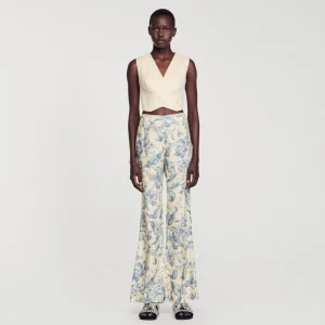 Conjuntos<Sandro Paris Pantalon Con Estampado De Flores
