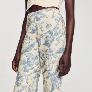 Conjuntos<Sandro Paris Pantalon Con Estampado De Flores