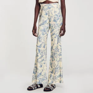 Conjuntos<Sandro Paris Pantalon Con Estampado De Flores