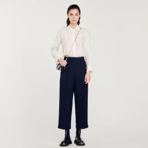 Trajes<Sandro Paris Pantalon De Corte Ancho