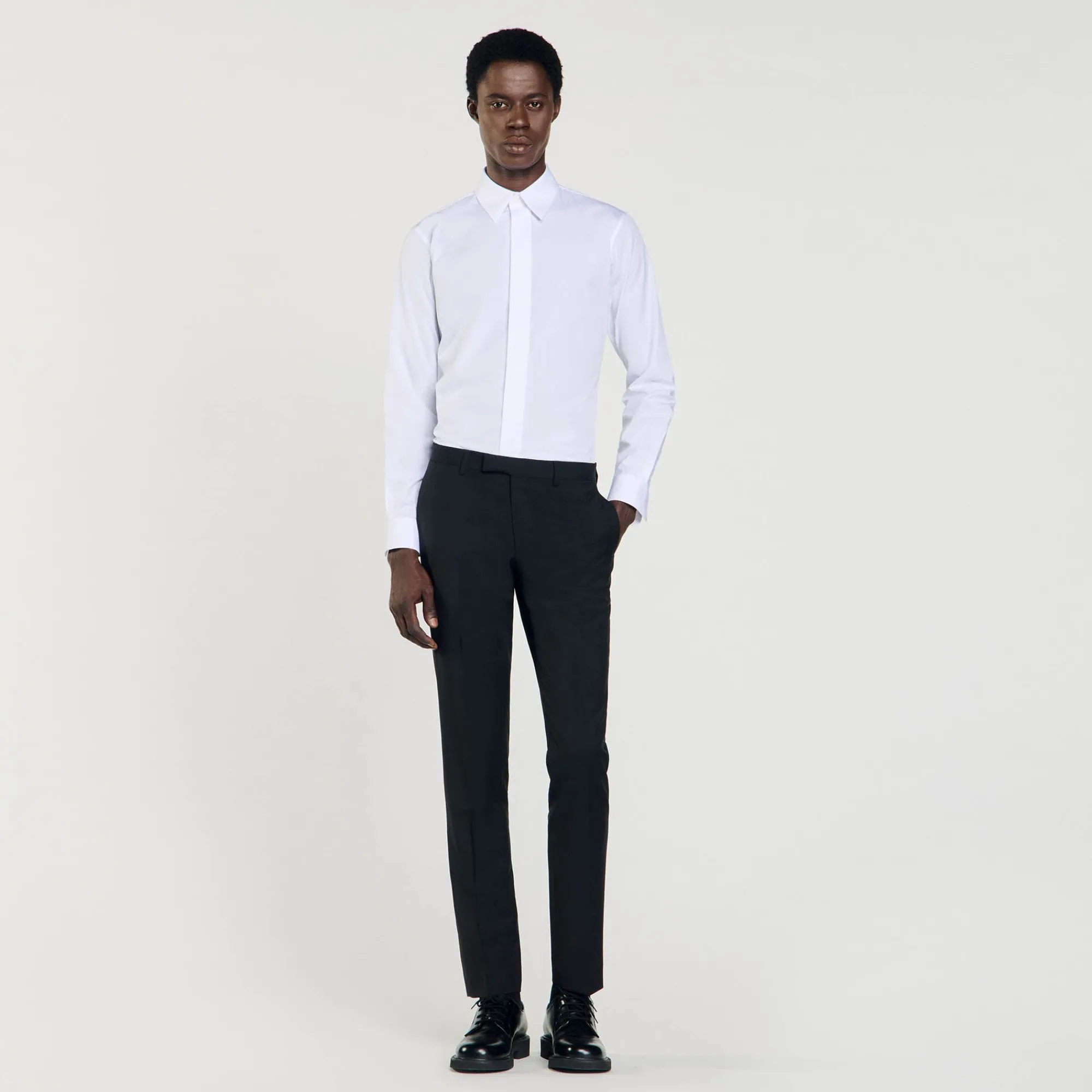 pantalon_de_esmoquin_0-2.webp Trajes & Smokings<Sandro Paris Pantalon De Esmoquin