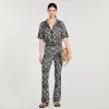 Conjuntos<Sandro Paris Pantalon De Jacquard Con Flores