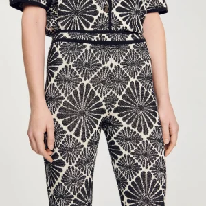 Conjuntos<Sandro Paris Pantalon De Jacquard Con Flores