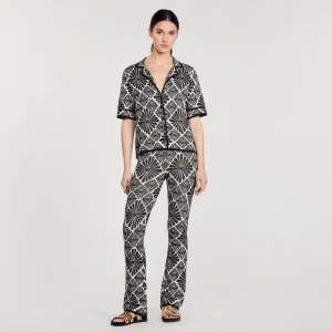 Conjuntos<Sandro Paris Pantalon De Jacquard Con Flores