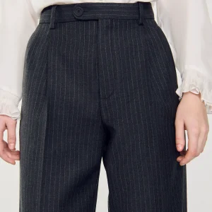 Trajes<Sandro Paris Pantalon De Lana