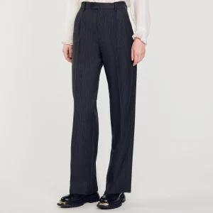 Trajes<Sandro Paris Pantalon De Lana