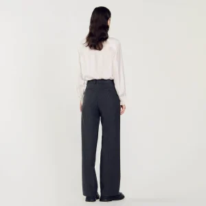 Trajes<Sandro Paris Pantalon De Lana