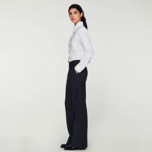 Trajes<Sandro Paris Pantalon De Lana