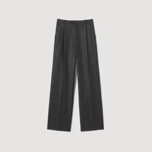 Trajes<Sandro Paris Pantalon De Lana