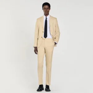 Trajes & Smokings<Sandro Paris Pantalon De Lino