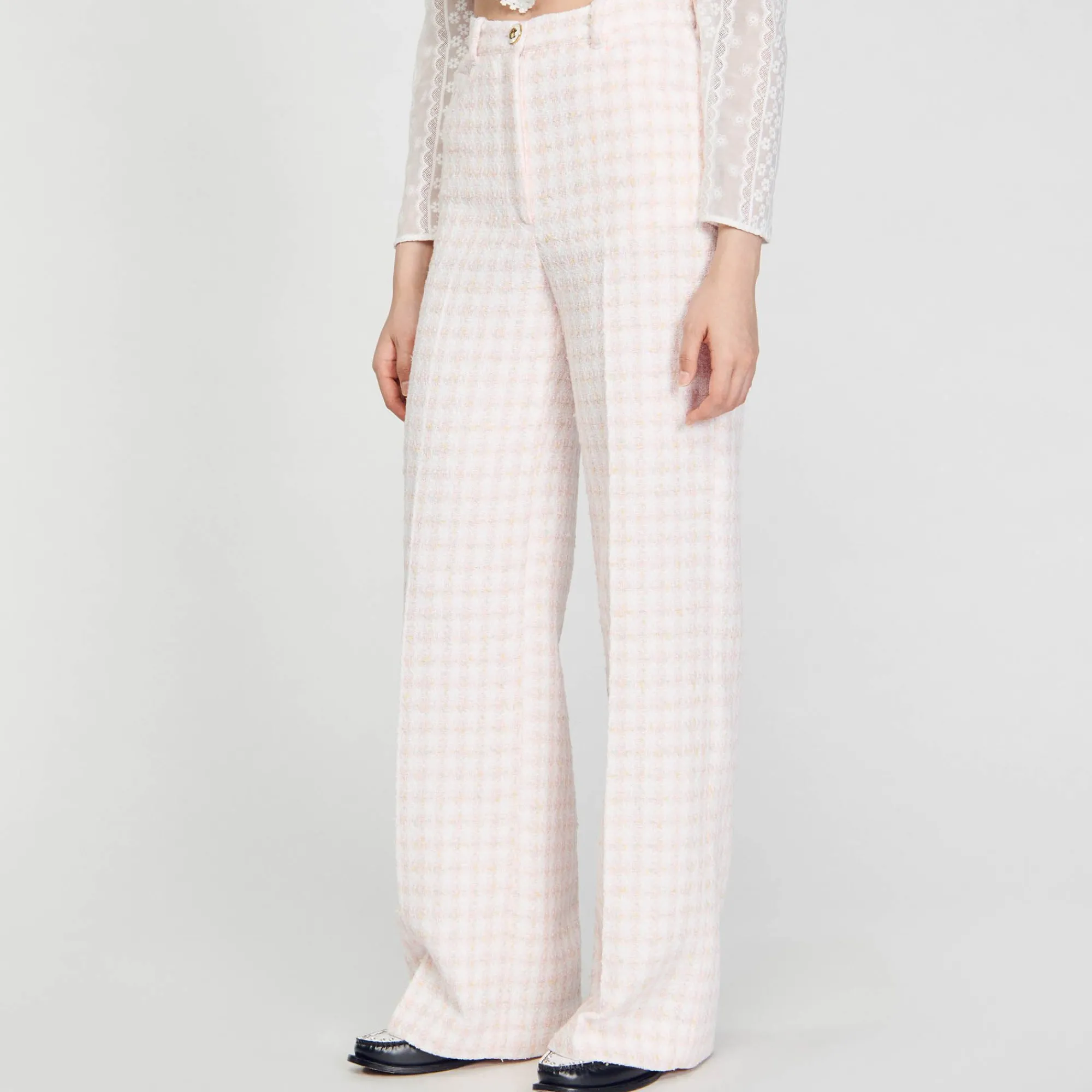 pantalon_de_sarga_3.webp Trajes<Sandro Paris Pantalon De Sarga