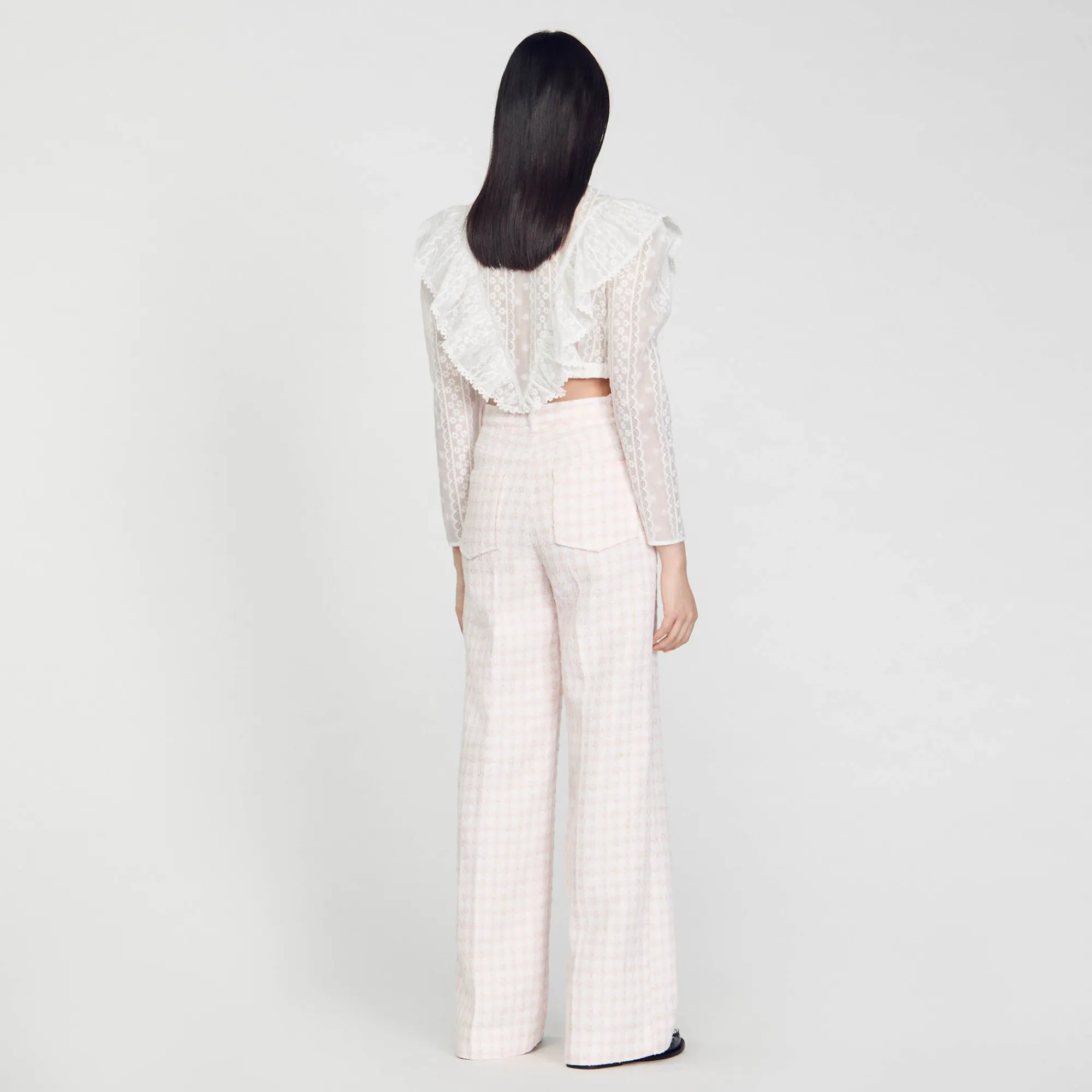 pantalon_de_sarga_4.webp Trajes<Sandro Paris Pantalon De Sarga