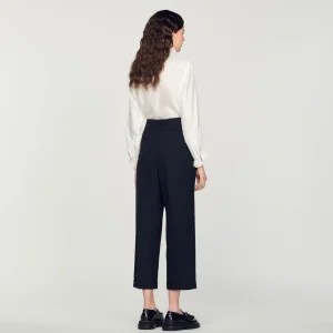 Trajes<Sandro Paris Pantalon De Talle Alto