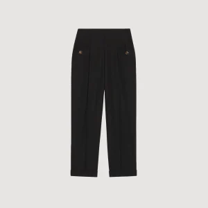 Trajes<Sandro Paris Pantalon De Talle Alto
