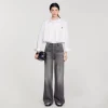 Vaqueros<Sandro Paris Pantalon Vaquero Destenido Acampanado