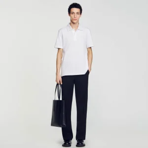 Camisetas & Polos<Sandro Paris Polo De Algodon Con Flor
