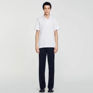 Camisetas & Polos<Sandro Paris Polo De Algodon Con Flor