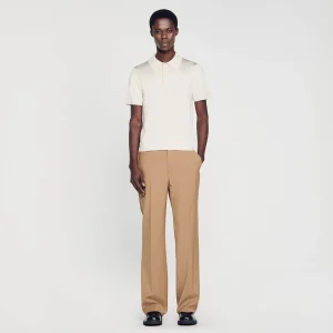 Camisetas & Polos<Sandro Paris Polo De Manga Corta De Punto