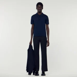 Camisetas & Polos<Sandro Paris Polo De Manga Corta De Punto