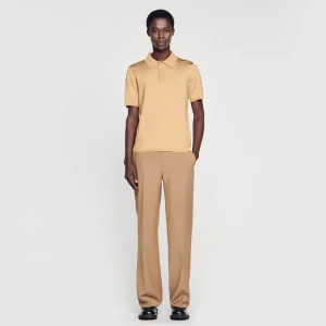 Camisetas & Polos<Sandro Paris Polo De Manga Corta De Punto