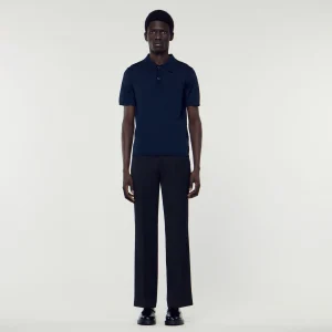 Camisetas & Polos<Sandro Paris Polo De Manga Corta De Punto