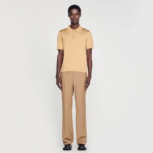 Camisetas & Polos<Sandro Paris Polo De Manga Corta De Punto