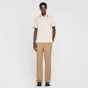 Camisetas & Polos<Sandro Paris Polo De Pique De Algodon