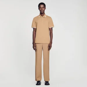 Camisetas & Polos<Sandro Paris Polo De Pique De Algodon