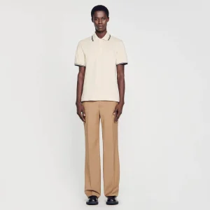 Camisetas & Polos<Sandro Paris Polo De Pique De Algodon