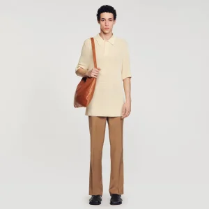Camisetas & Polos<Sandro Paris Polo De Punto Calado