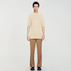 Camisetas & Polos<Sandro Paris Polo De Punto Calado