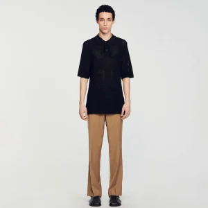 Camisetas & Polos<Sandro Paris Polo De Punto Calado
