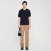 Camisetas & Polos<Sandro Paris Polo De Punto Con Cuello Con Cremallera