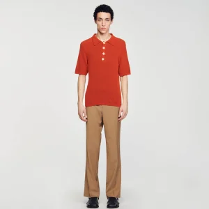 Camisetas & Polos<Sandro Paris Polo De Punto Efecto Rizo