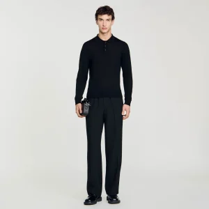Camisetas & Polos<Sandro Paris Polo De Punto Fino