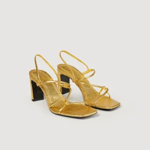 Sandalias<Sandro Paris Sandalias De Piel Repujada