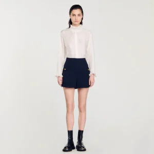 Faldas & Shorts<Sandro Paris Short Con Dobladillo