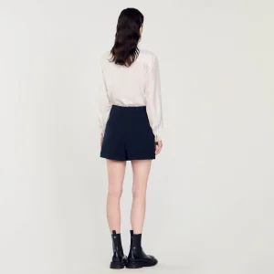 Faldas & Shorts<Sandro Paris Short Con Dobladillo