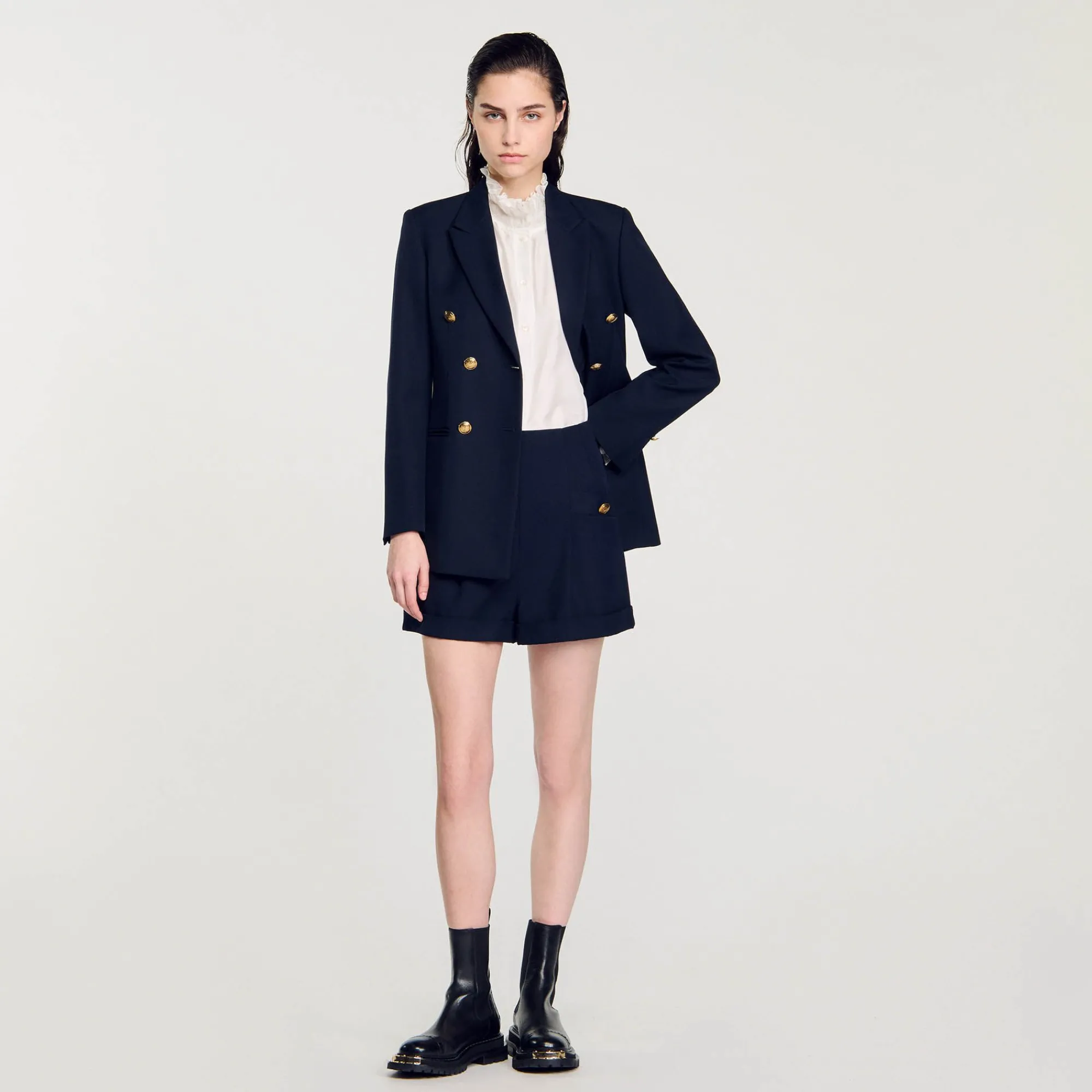 short_con_dobladillo_5.webp Faldas & Shorts<Sandro Paris Short Con Dobladillo