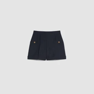 Faldas & Shorts<Sandro Paris Short Con Dobladillo