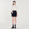 Faldas & Shorts<Sandro Paris Short De Talle Alto Con Botones