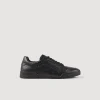 Deportivas<Sandro Paris Sneakers De Piel Repujada Square Cross