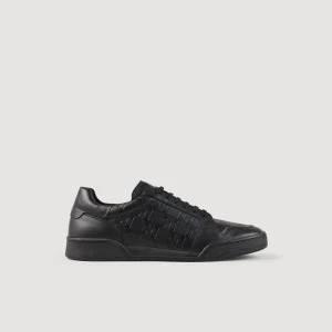 Deportivas<Sandro Paris Sneakers De Piel Repujada Square Cross