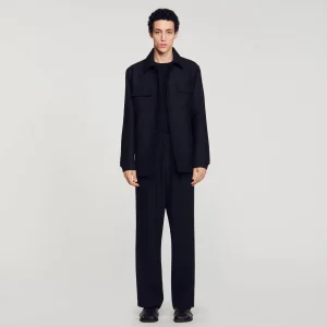 Camisas<Sandro Paris Sobrecamisa Abotonada