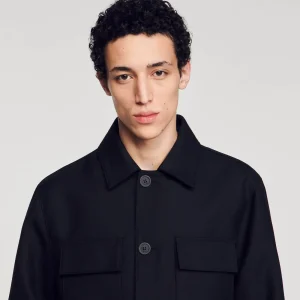 Camisas<Sandro Paris Sobrecamisa Abotonada