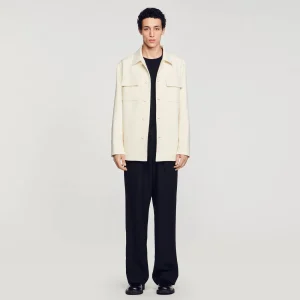 Camisas<Sandro Paris Sobrecamisa Con Botones