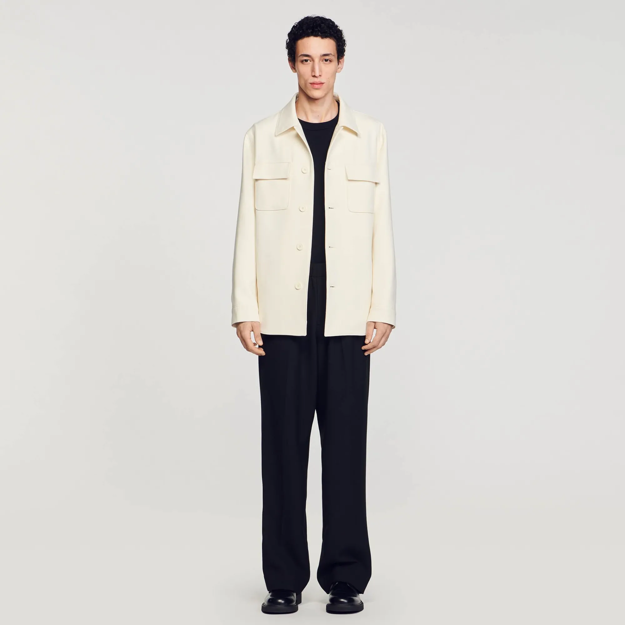 sobrecamisa_con_botones_1.webp Camisas<Sandro Paris Sobrecamisa Con Botones